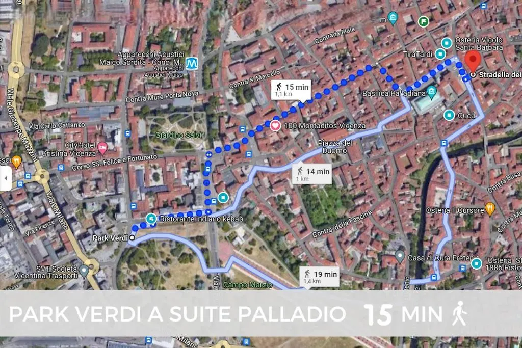 Suite Palladio Centro Vicenza A 2 Passi Da Piazza Dei Signori Check-In Veloce 公寓