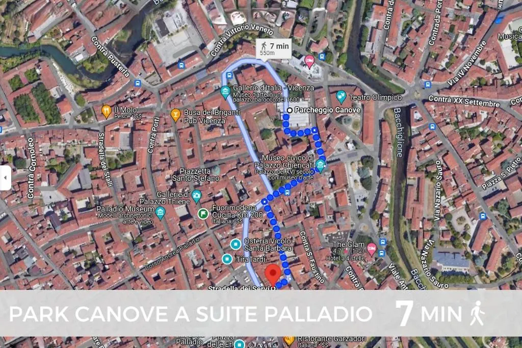 Suite Palladio Centro Vicenza A 2 Passi Da Piazza Dei Signori Check-In Veloce